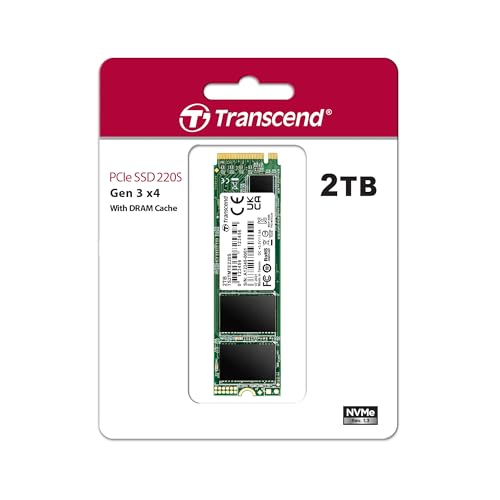SSD Transcend internes NVMe PCIe M.2 2280 2TB pour PC gamer - TS2TMTE220S
