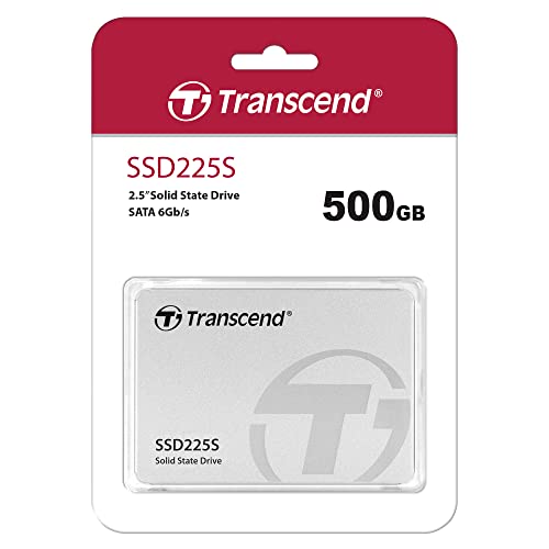 Transcend SSD Interne 500 GB 2,5" SATA III (6 Gb/s) 3D NAND Résistant aux Chocs - TS500GSSD225S