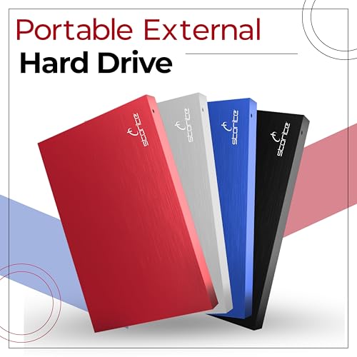 Storite Disque Dur Externe Portable 500Go USB |0 – Stockage Rapide pour Sauvegarde, Compatible Mac/Ordinateur Portable/B