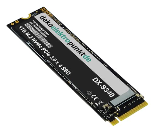 DeKoelektropunktde 1To M.2 NVMe Gen3 Disque SSD Interne pour HP Omen, Remplacement Alternative 2280 PCIe |0 x 4